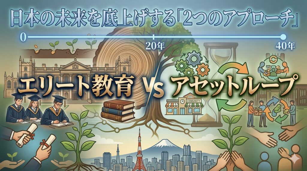 エリート教育 vs アセットループ。日本の未来を底上げする「2つのアプローチ」