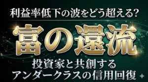 利益率低下の波をどう超える？投資家と共創する「富の還流」とアンダークラスの信用回復