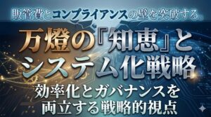 販管費とコンプライアンスの壁を突破する。万燈の「知恵」とシステム化戦略