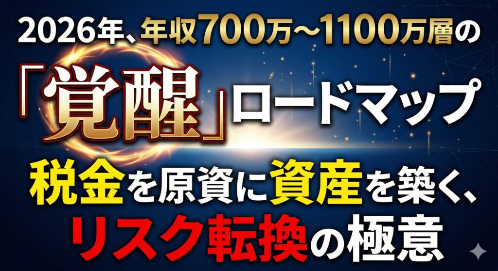 2026年、年収700万〜1100万層の「覚醒」ロードマップ 税金を原資に資産を築く、リスク転換の極意
