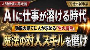 AI時代に「手品師」を育てる理由 ―― 2026年、効率の果てに人が求める「一生懸命というエンタメ」