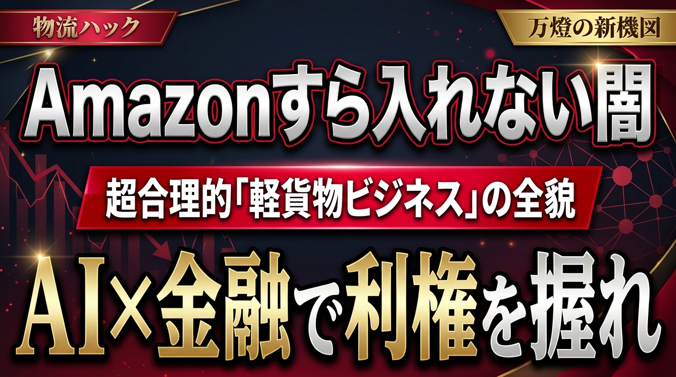 【新機図】Amazonすら立ち入れない「ラストワンマイルの闇」をハックする ―― 万燈が仕掛ける、AI×ファイナンスの超合理的「軽貨物ビジネス」