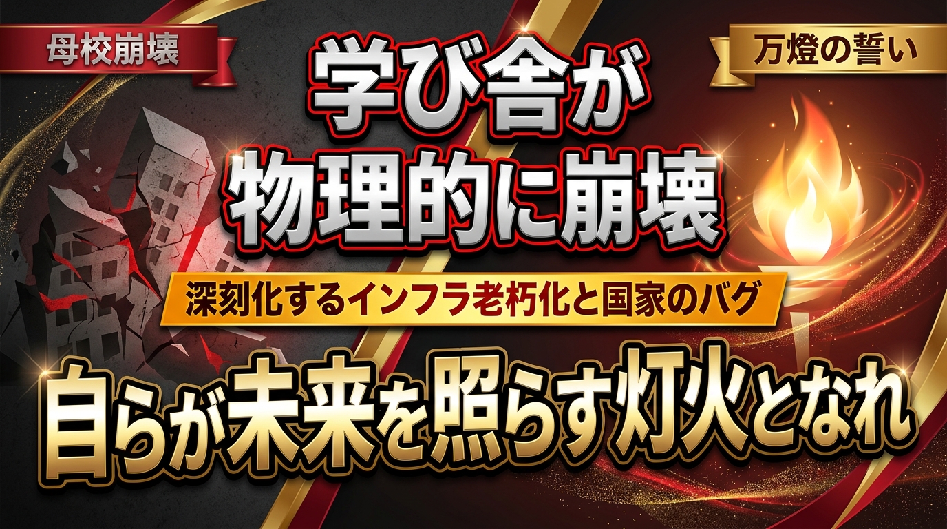 【独白】母校・神戸大学の天井崩落に寄せて ―― 国立大学のリアルな財政危機と、私たちが「日本の未来を明るくする灯火」になるべき理由