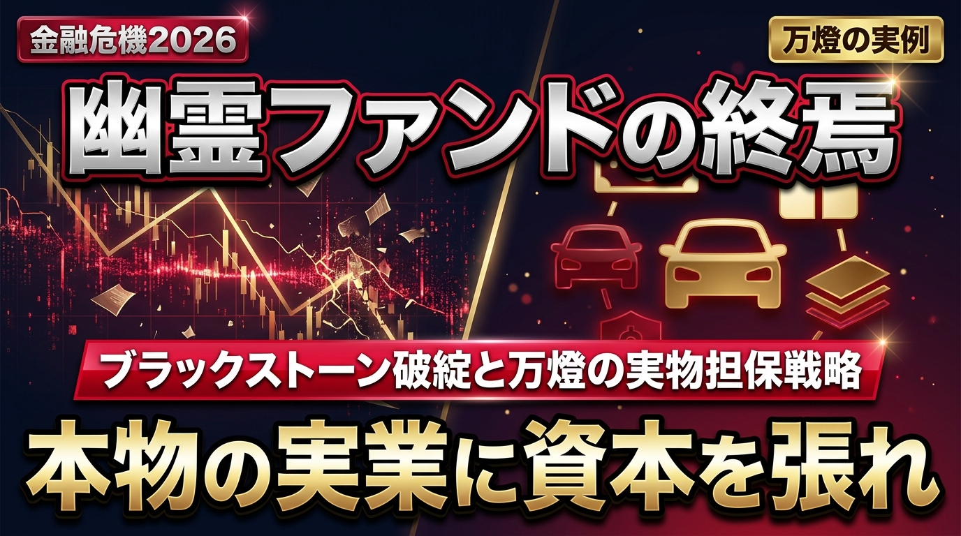【世界大混乱】ブラックストーンの出金停止と、万燈が「実物担保」で勝ち残るファンド戦略の全貌