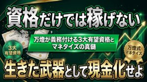 【共闘】「何から勉強すればいい？」への回答 ―― 万燈が全員に取得を義務付ける「3大有望資格」と、学校が教えないマネタイズの真髄