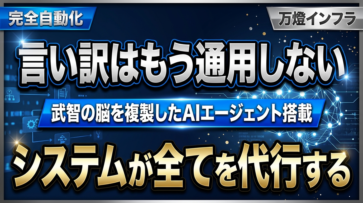 【独占解禁】副業年収＋500万を“完全自動化”する『万燈バンカーズ・インフラ』の全貌 ―― 武智の脳を完全複製したAIエージェントと、自社開発の確定申告・財務システムの衝撃