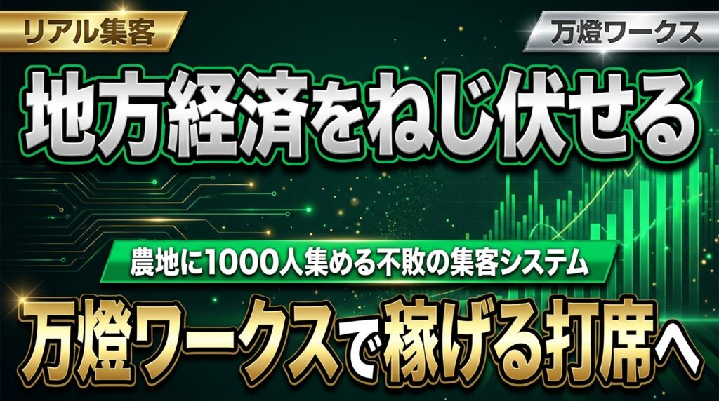 【爆発】農地に1000人を集める万燈の可動産モールが「芸能事務所・車屋・歯科医」を巻き込みプラットフォーム化へ！ ―― 地方経済をねじ伏せる『プロセスエコノミー』の全貌