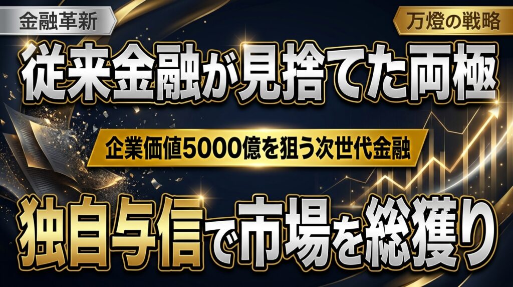 【金融革新】偏差値40以下と60以上の両極をハックする「モビリティフィンテック」 ―― 企業価値5000億を見据える万燈の次世代ファイナンス戦略