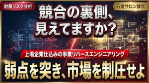 【サロン解禁】YouTubeでは言えない「競合事業のリバースエンジニアリング」 ―― 上場企業仕込みの財務・弱点分析とAIつよし君による完全伴走