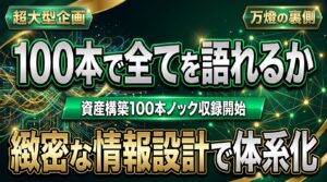 【YouTube新企画】武智自らが挑む「資産構築100本ノック」収録開始 ―― UI設計・相互リンクの緻密な構築と、並行して走る2つの新規事業