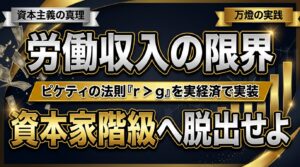 【資本主義の真理】トマ・ピケティ『r > g』を実経済で実装する ―― 年収600万円から「資本家階級」へ脱出する唯一のレバレッジ戦略